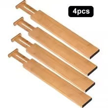 Expandable Bamboo Drawer Dividers (Set of 4)