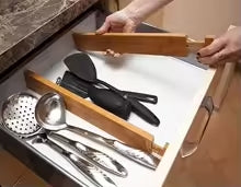 Expandable Bamboo Drawer Dividers (Set of 4)