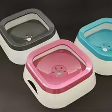 No-Spill Pet Food & Water Bowl – Double Bowl with Anti-Slip Mat