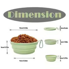 Collapsible Silicone Pet Bowl – Portable Food & Water Dish