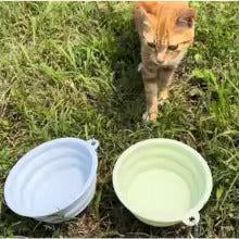 Collapsible Silicone Pet Bowl – Portable Food & Water Dish