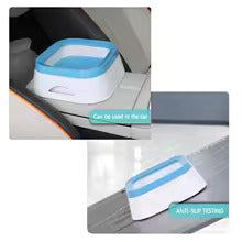No-Spill Pet Food & Water Bowl – Double Bowl with Anti-Slip Mat